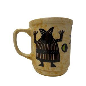 Bread and Badger Space Cat Astronaut Mug, Navy Blue Coffee Cup